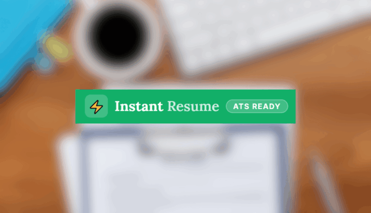 instant resume ats ready - free resume builder online